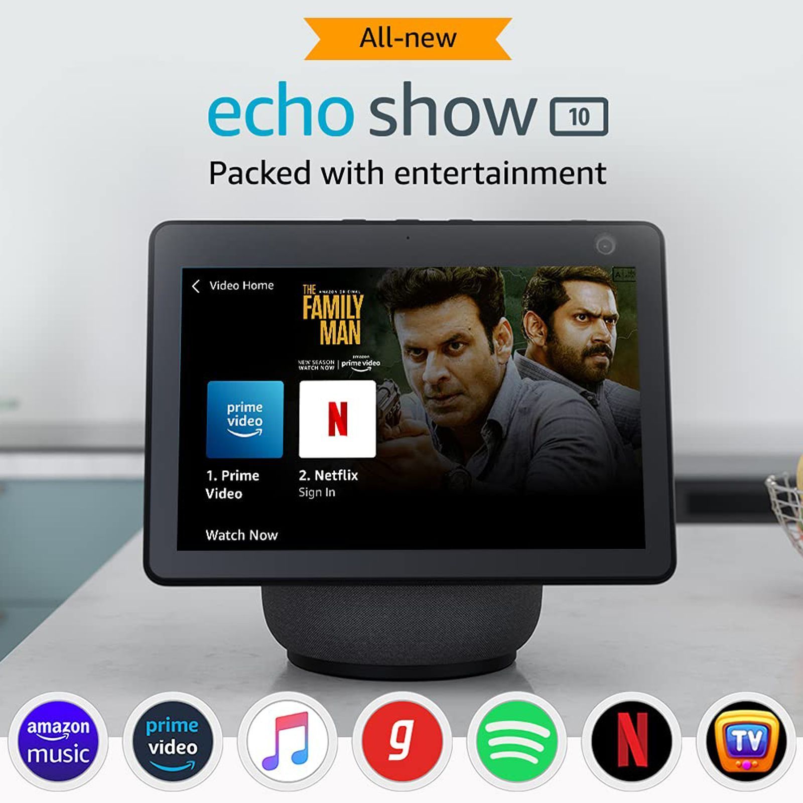 Amazon Echo Show 10 (第3世代) ブラック Amazon.co.jp: 【セット買い】Echo Show 10 (第3世代) チャコール +